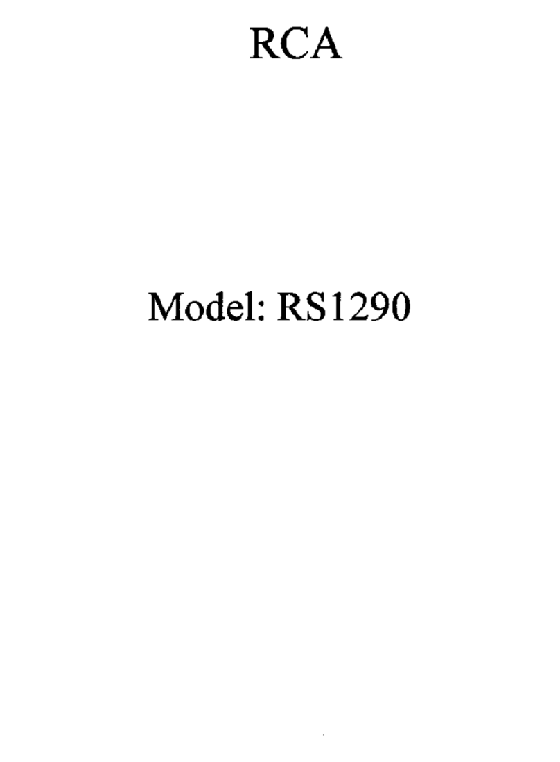 RCA RS1290 User manual