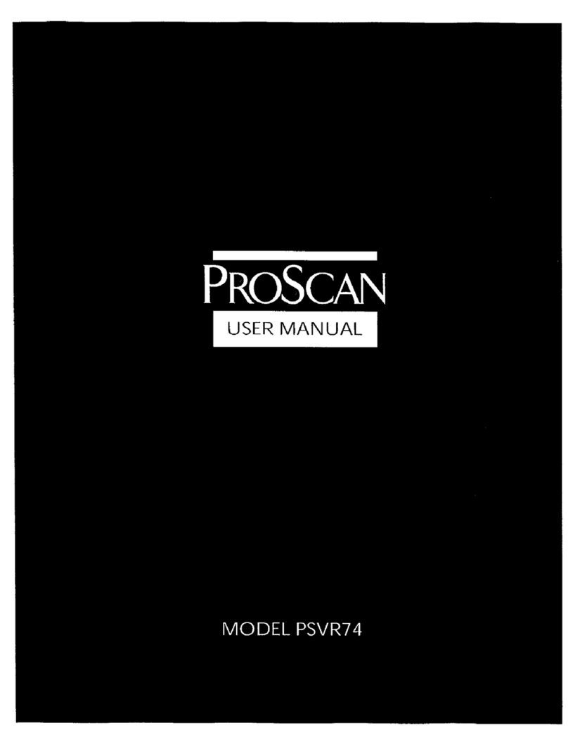 ProScan PSVR74 User manual ProScan PSVR74 User manual