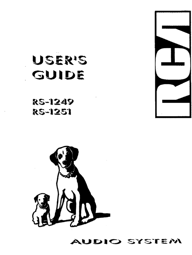 RCA RS-1249 User manual