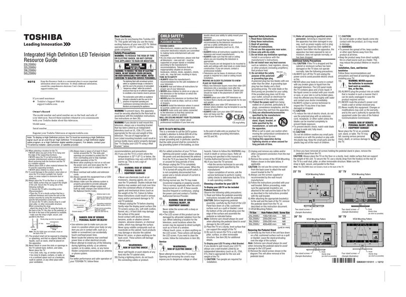 Toshiba 23L2300U Firmware update