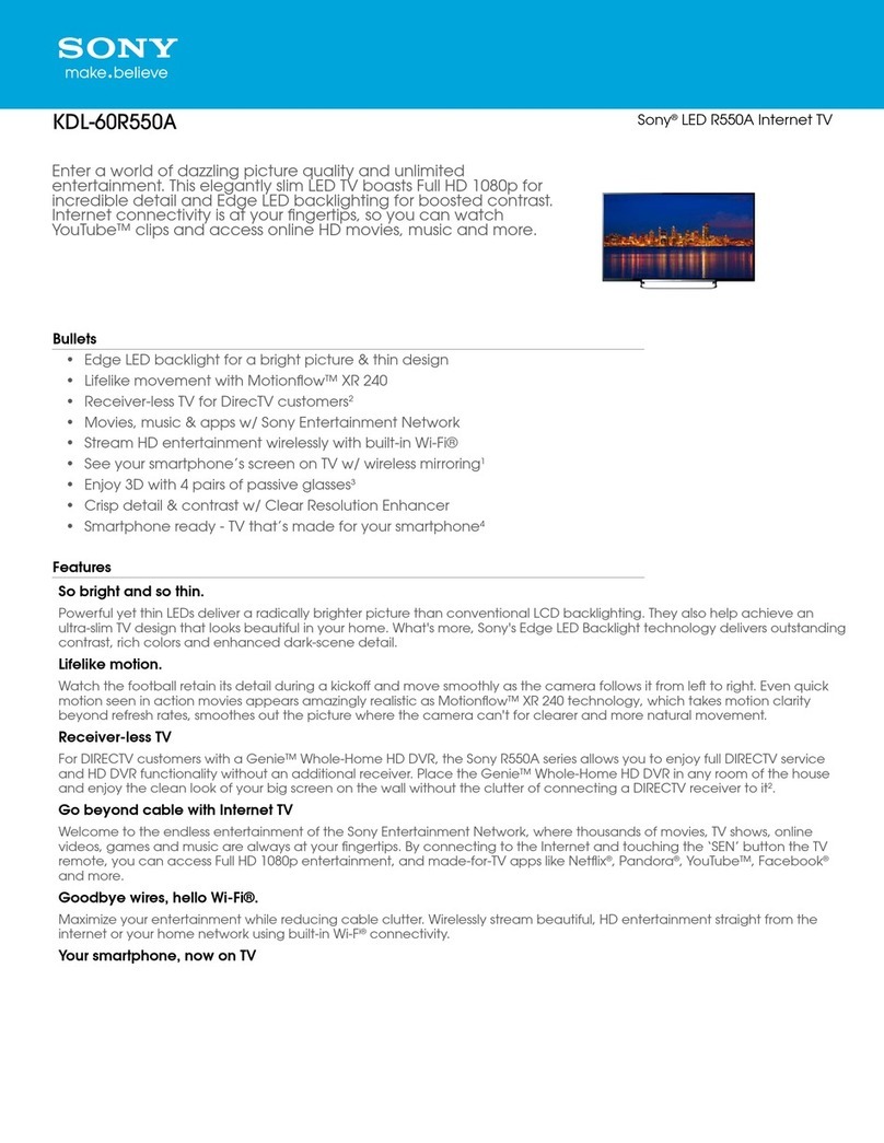 Sony KDL-60R550A User manual