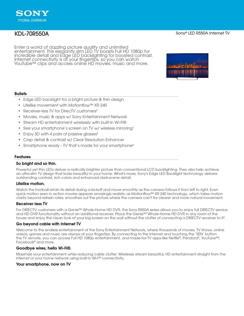 Sony KDL-70R550A  Guide User manual