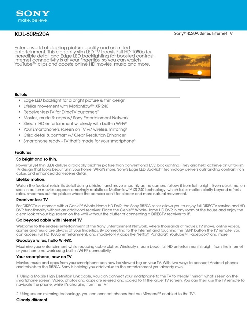 Sony KDL-60R520A User manual
