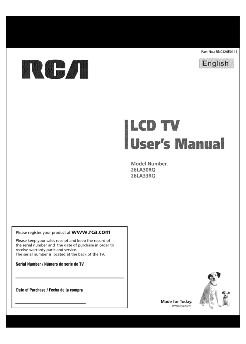 RCA 26LA30RQ User manual RCA 26LA30RQ User manual