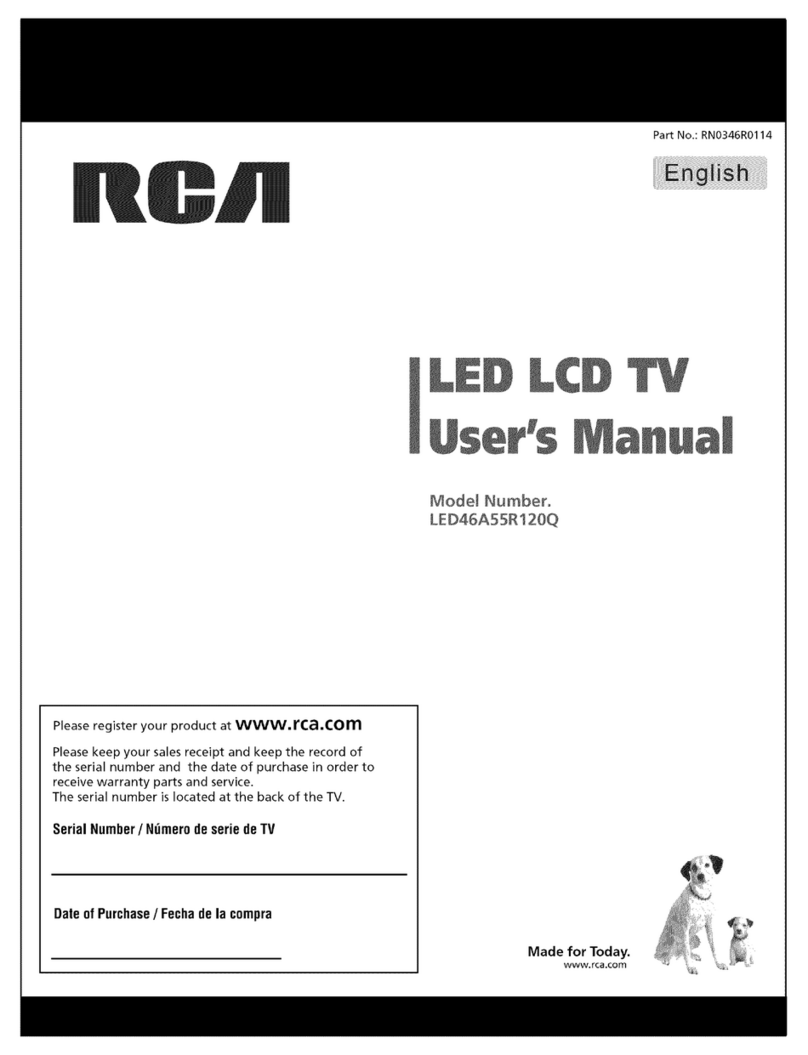 RCA LED46A55R120Q User manual