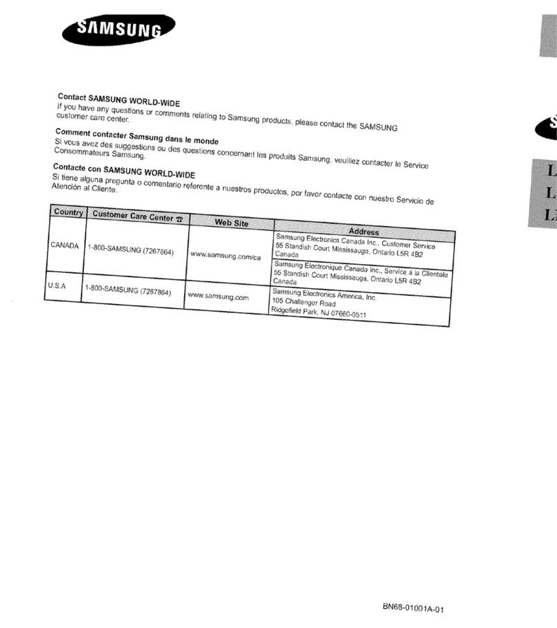 Samsung LN-S2641D User manual