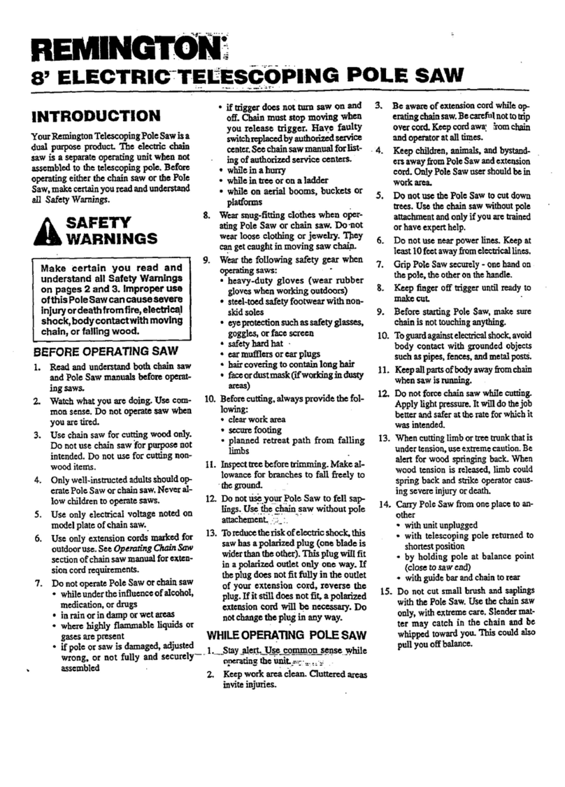 Remington 104316-01 owner's manual