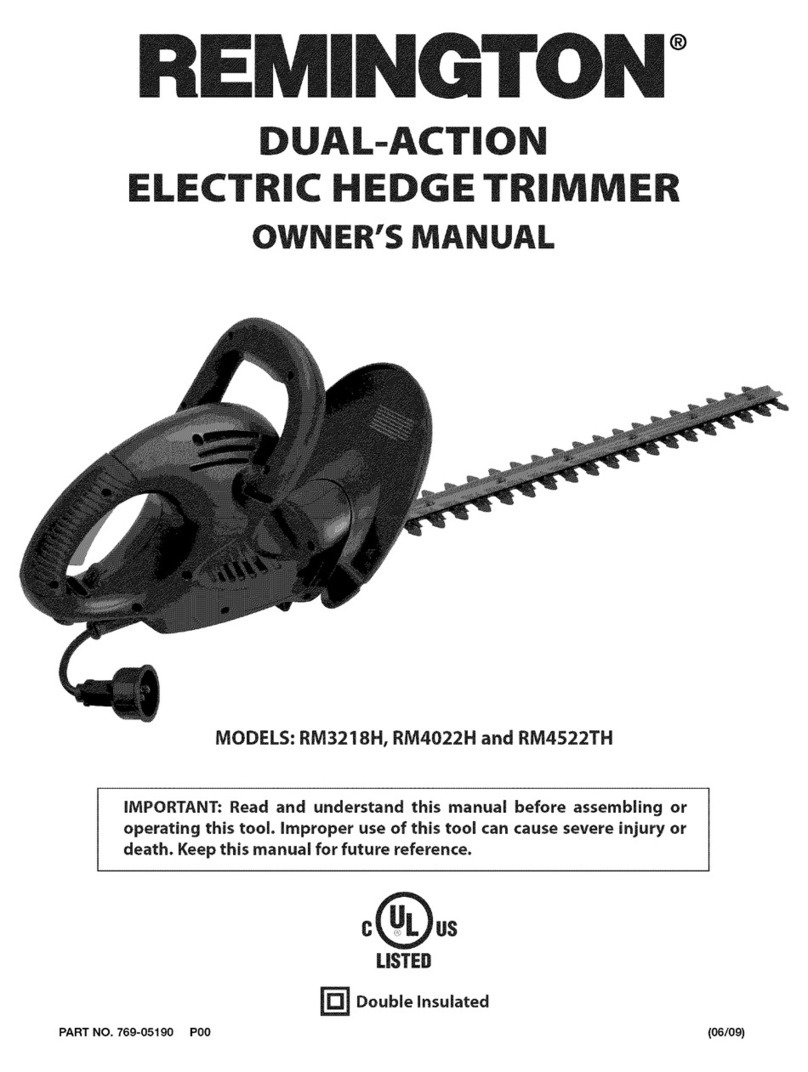 Remington RM3218H owner's manual