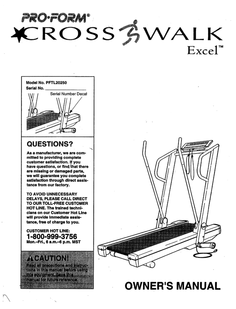 Pro-Form CROSSWALK Excel User manual