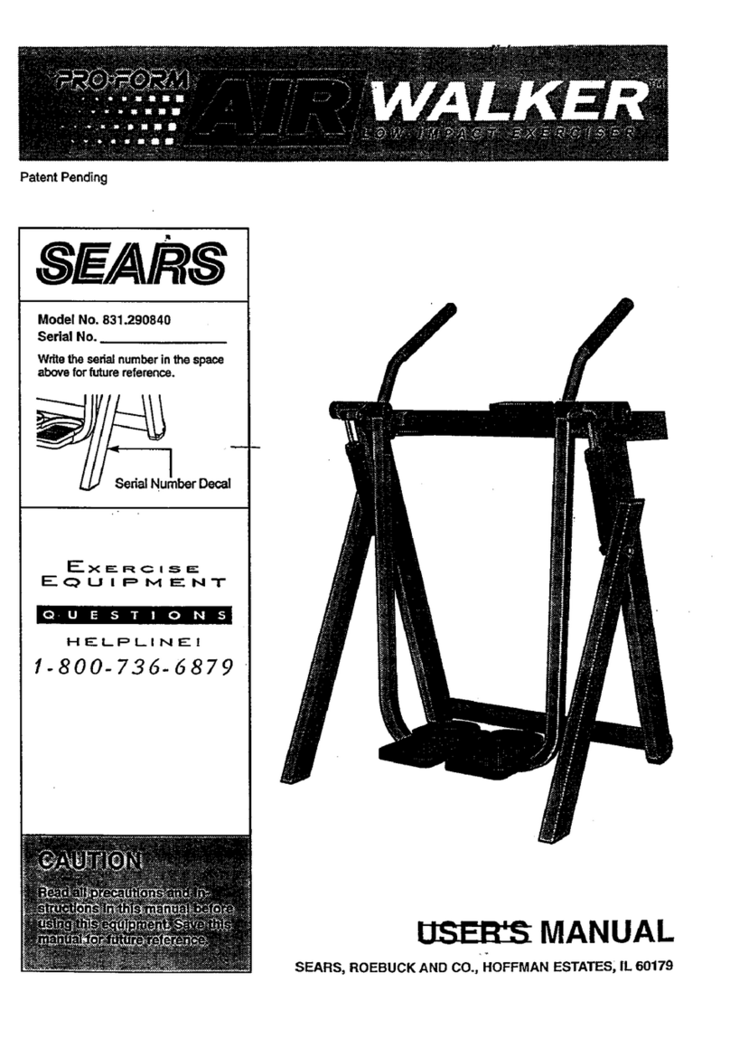 Pro-Form AirWalker user manual