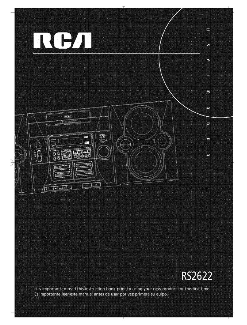 RCA RS2622 User manual