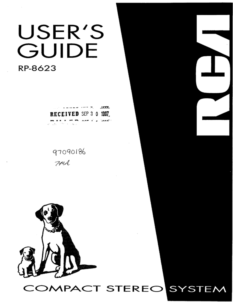 RCA RP-8623 User manual