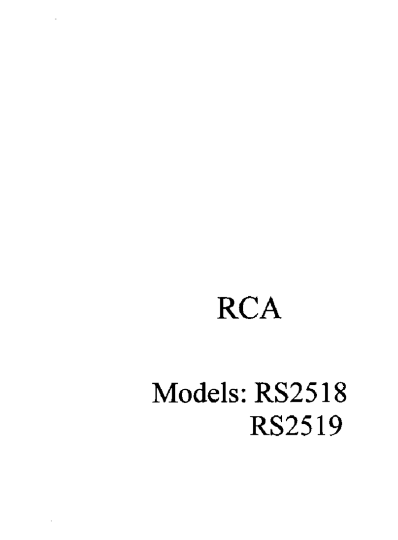 RCA RS2519 User manual