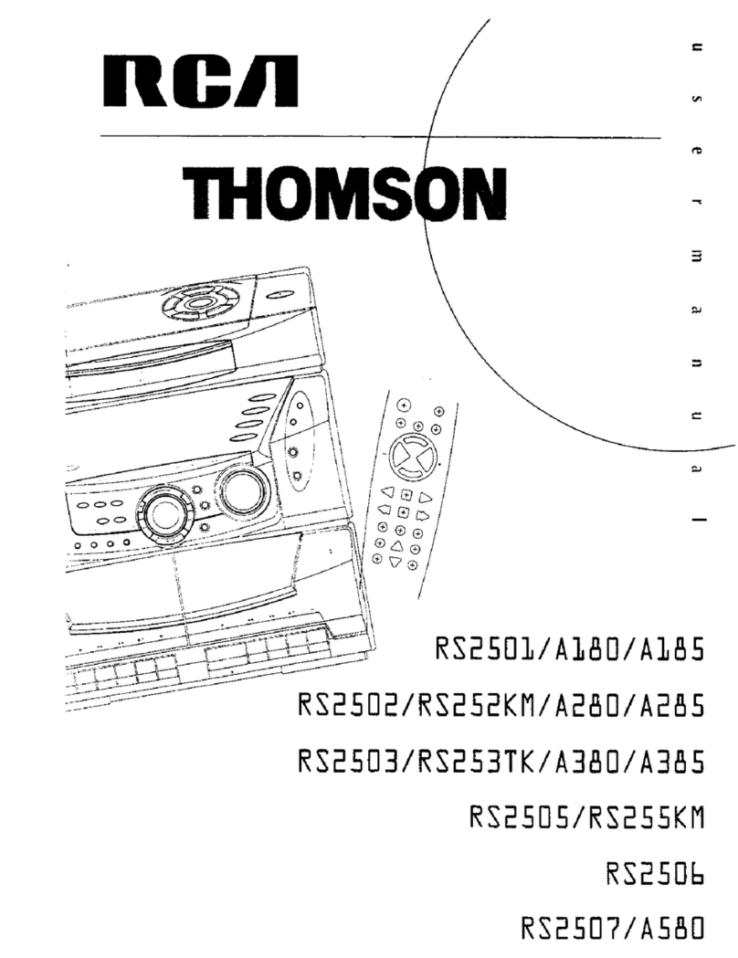 RCA RS2507 User manual