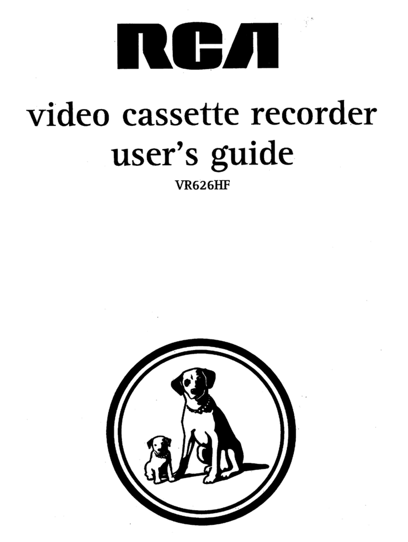 RCA VR626HF User manual