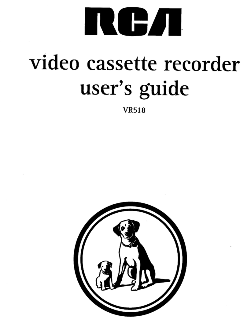 RCA VR518 User manual