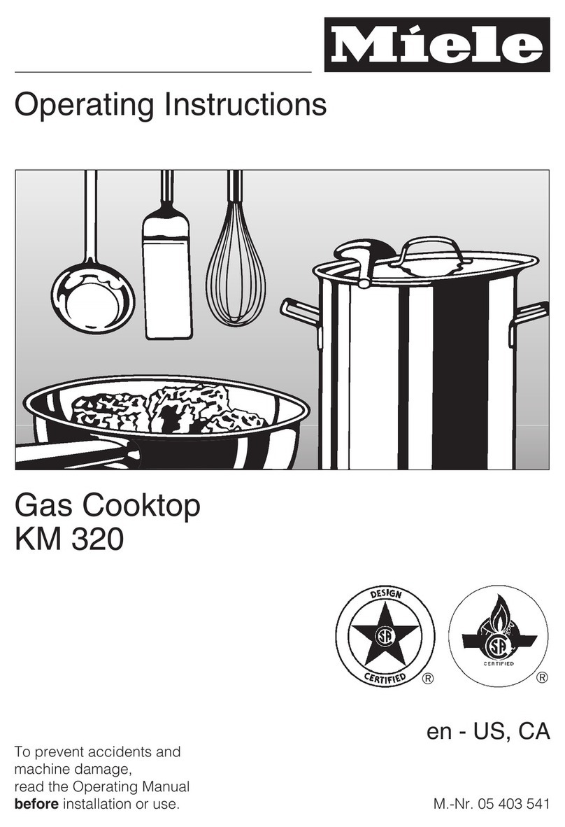 Miele KM 320 User manual Miele KM 320 User manual