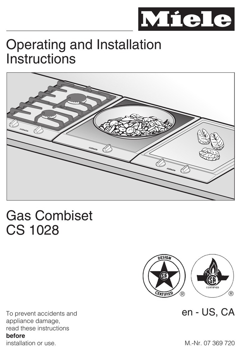 Miele CS 1028 Operating and installation instructions