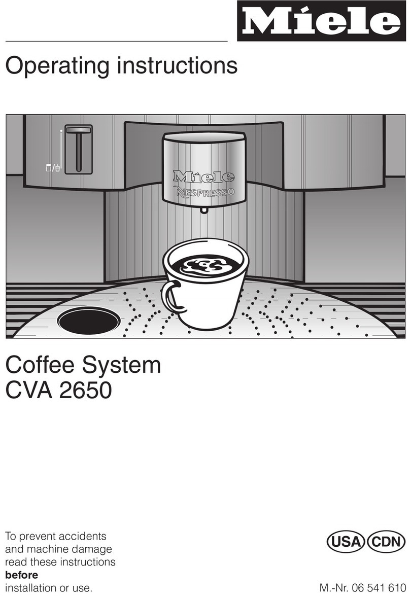Miele CVA 2650 CVA 2650 User manual Miele CVA 2650 CVA 2650 User manual