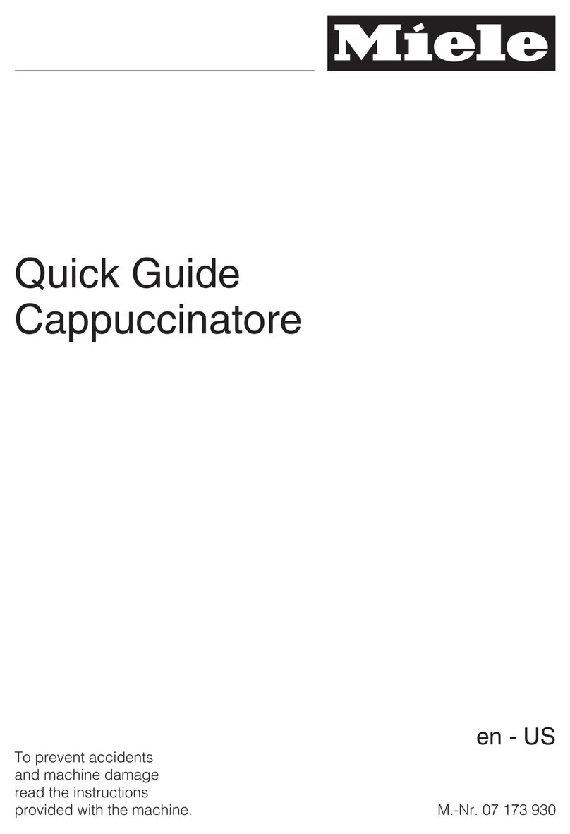 Miele 07 173 930 quick guide