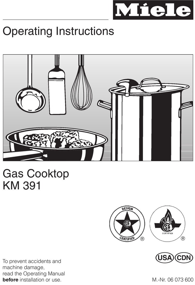 Miele KM 391 User manual Miele KM 391 User manual