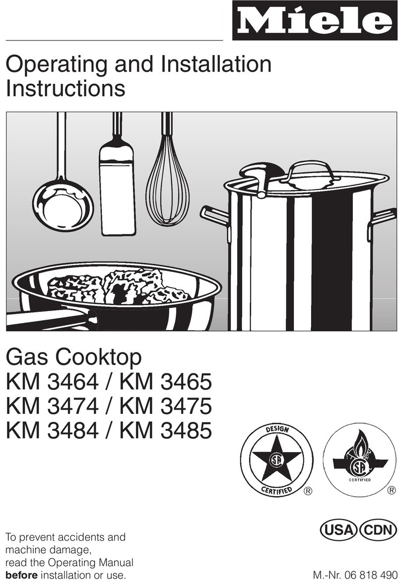 Miele KM 3464 User manual
