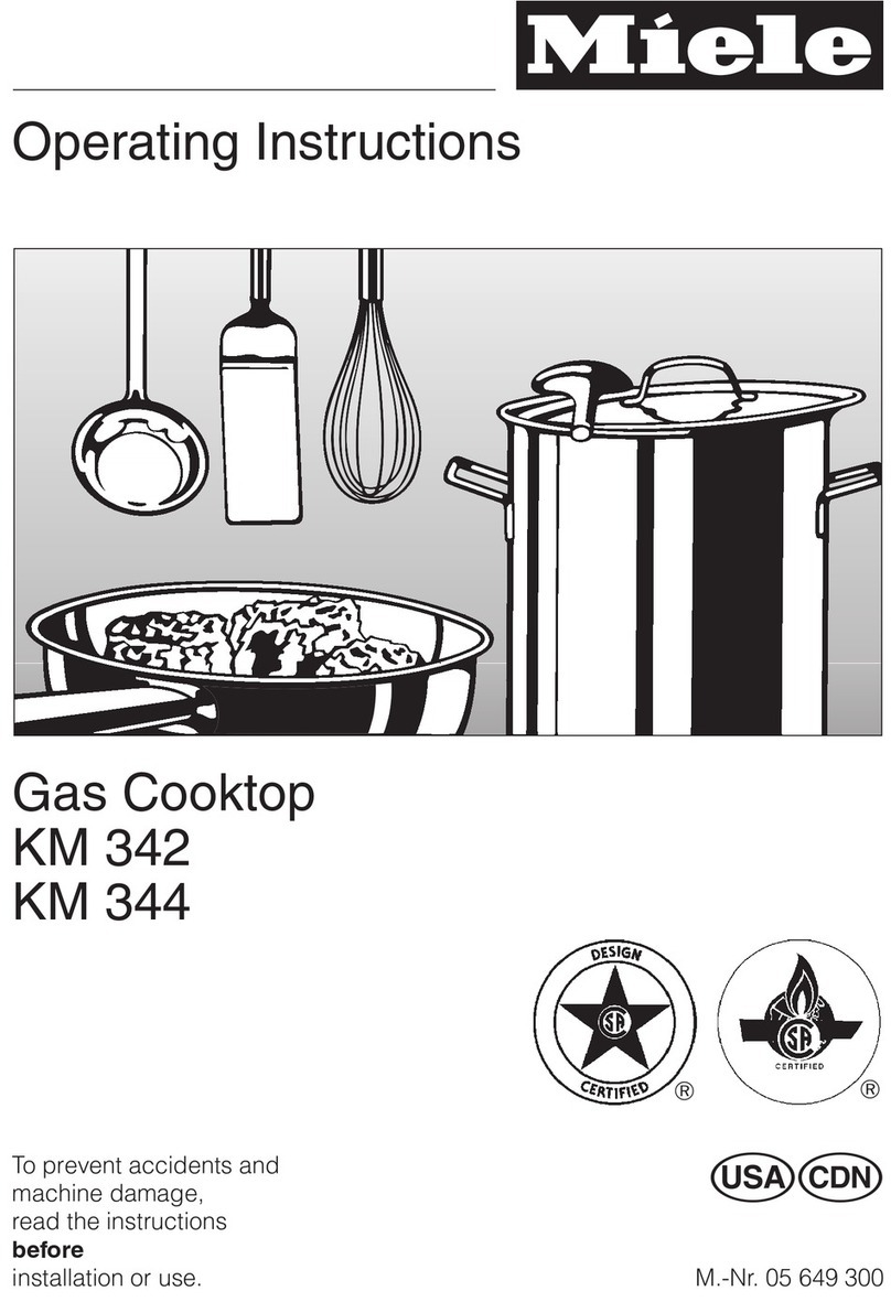 Miele MasterChef KM342 User manual Miele MasterChef KM342 User manual