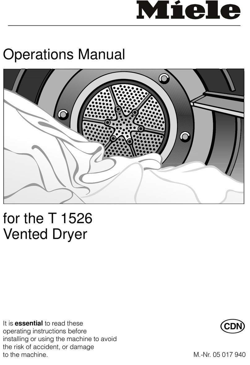 Miele T 1526 User manual