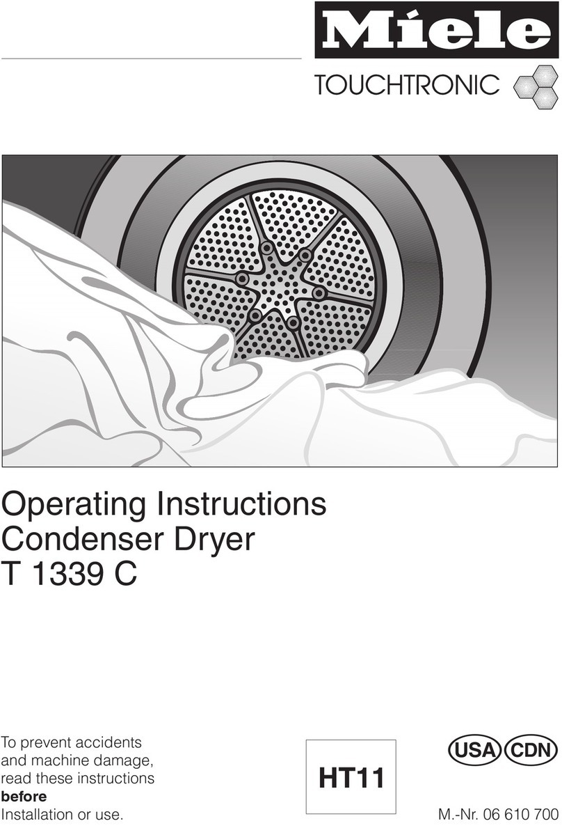 Miele Touchtronic T 1339 C User manual