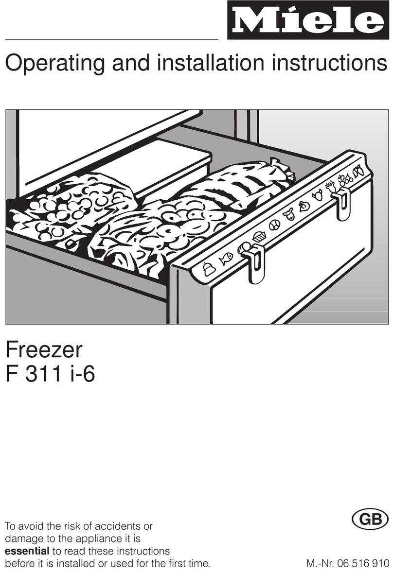 Miele F 311 i-6 Operating and installation instructions