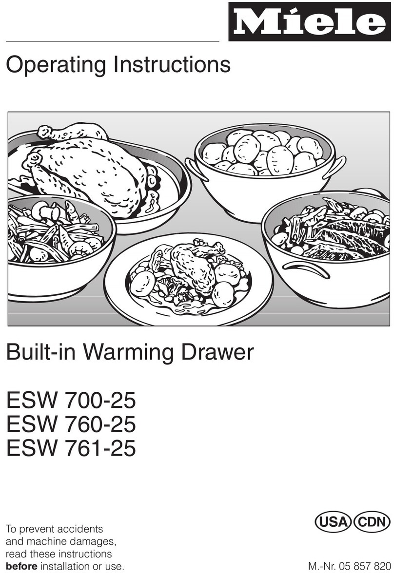 Miele ESW700-25 FB User manual Miele ESW700-25 FB User manual