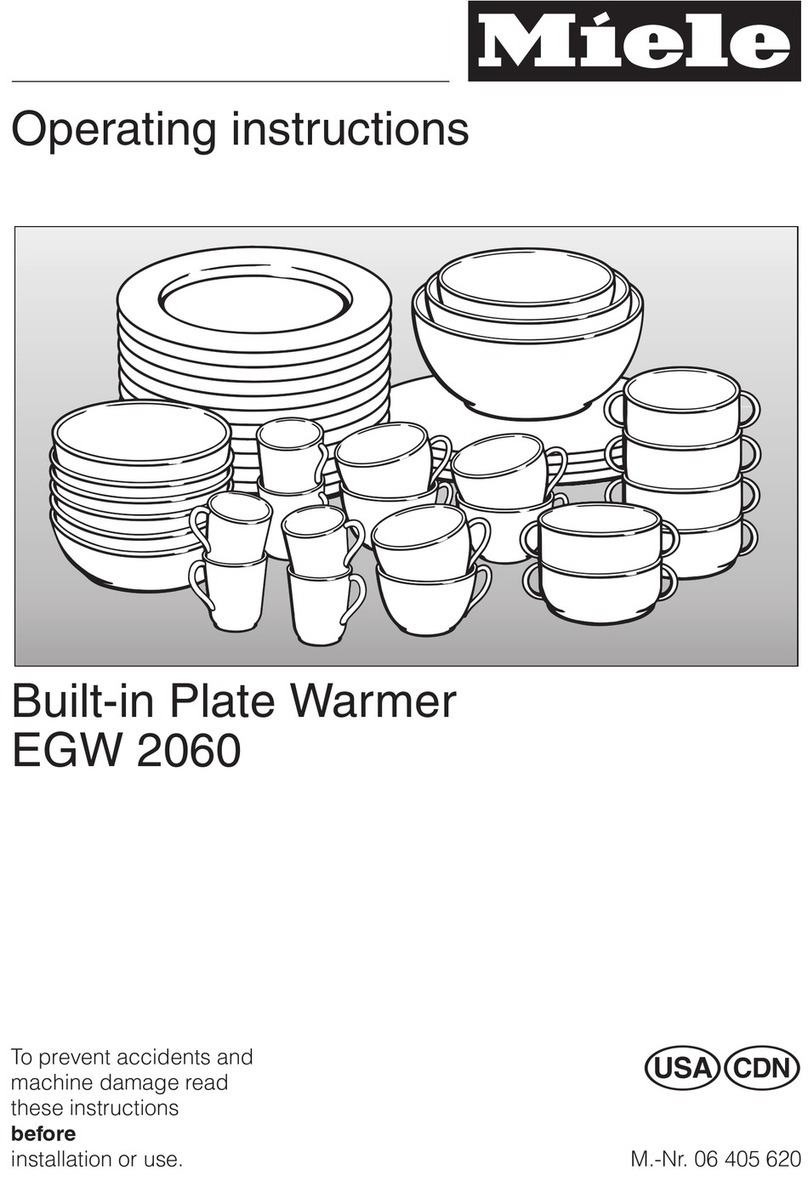 Miele EGW 2060 operating instructions