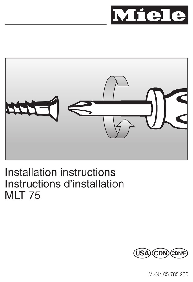 Miele MLT 75 installation instructions