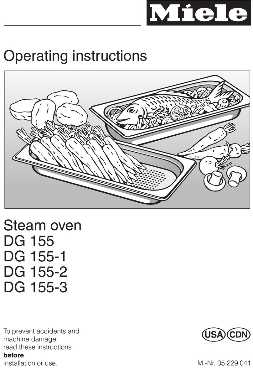 Miele DG 155-1 operating instructions