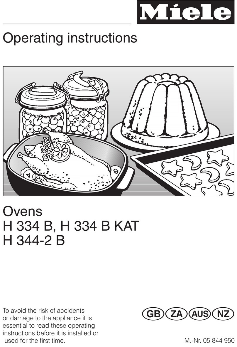 Miele H 344-2 B User manual Miele H 344-2 B User manual