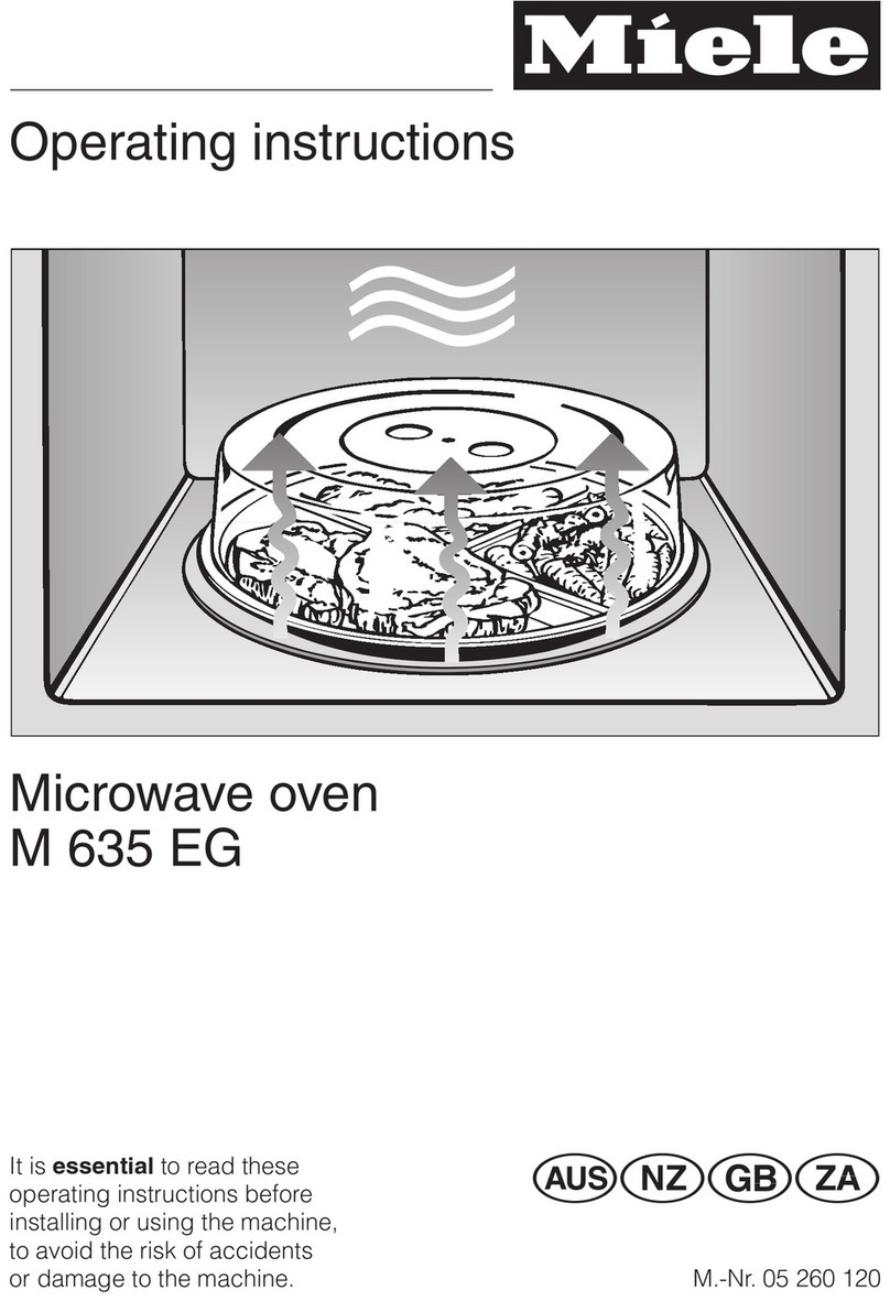 Miele M 635 EG operating instructions