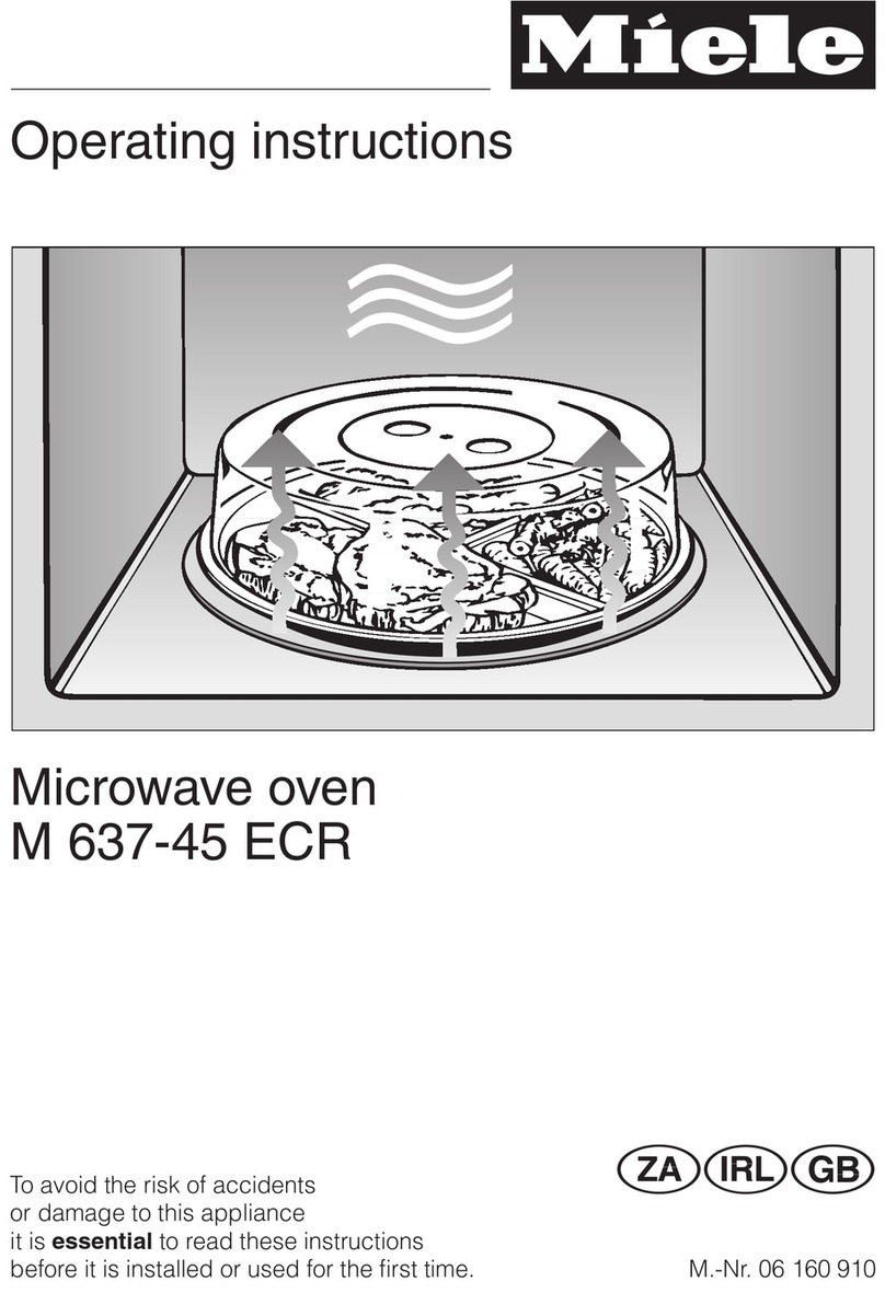 Miele M 637-45 ECR operating instructions
