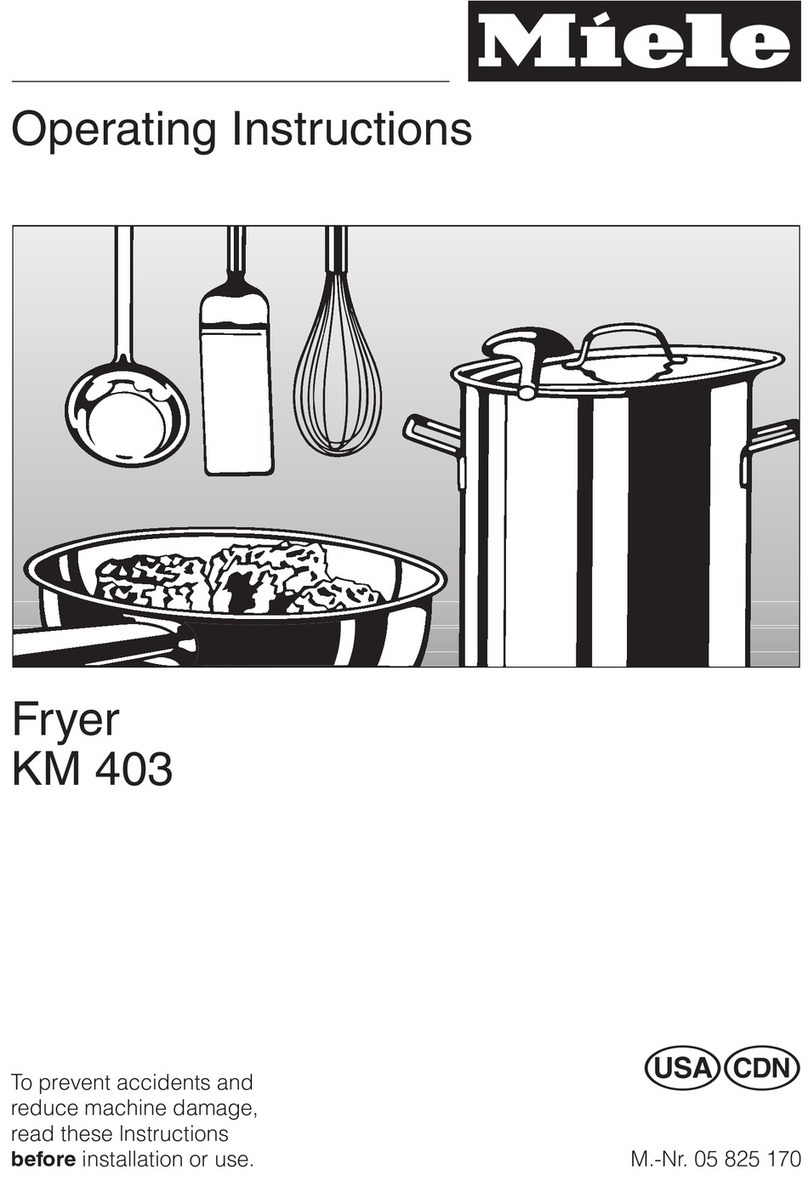 Miele KM 403 operating instructions