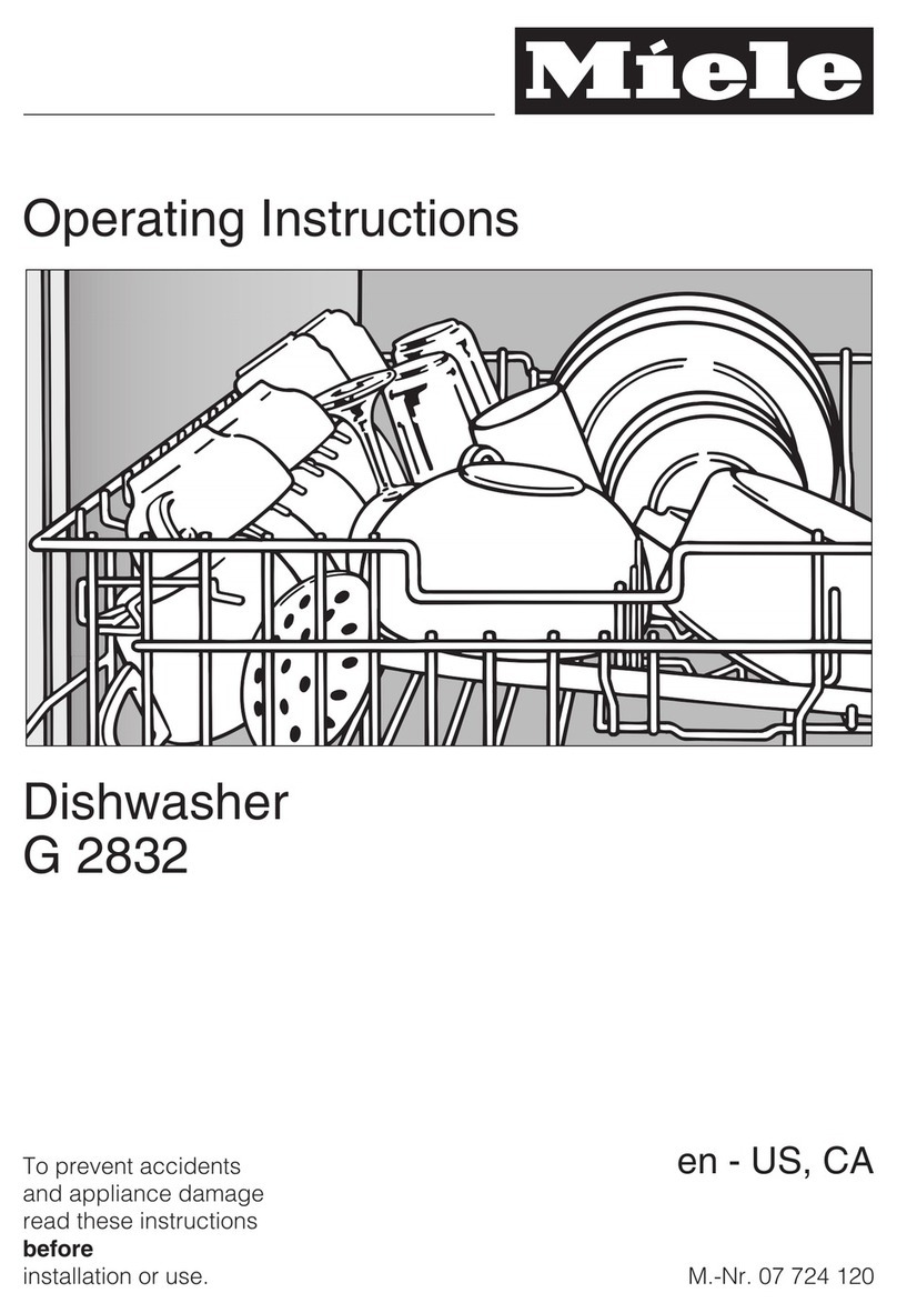 Miele G 2832 operating instructions