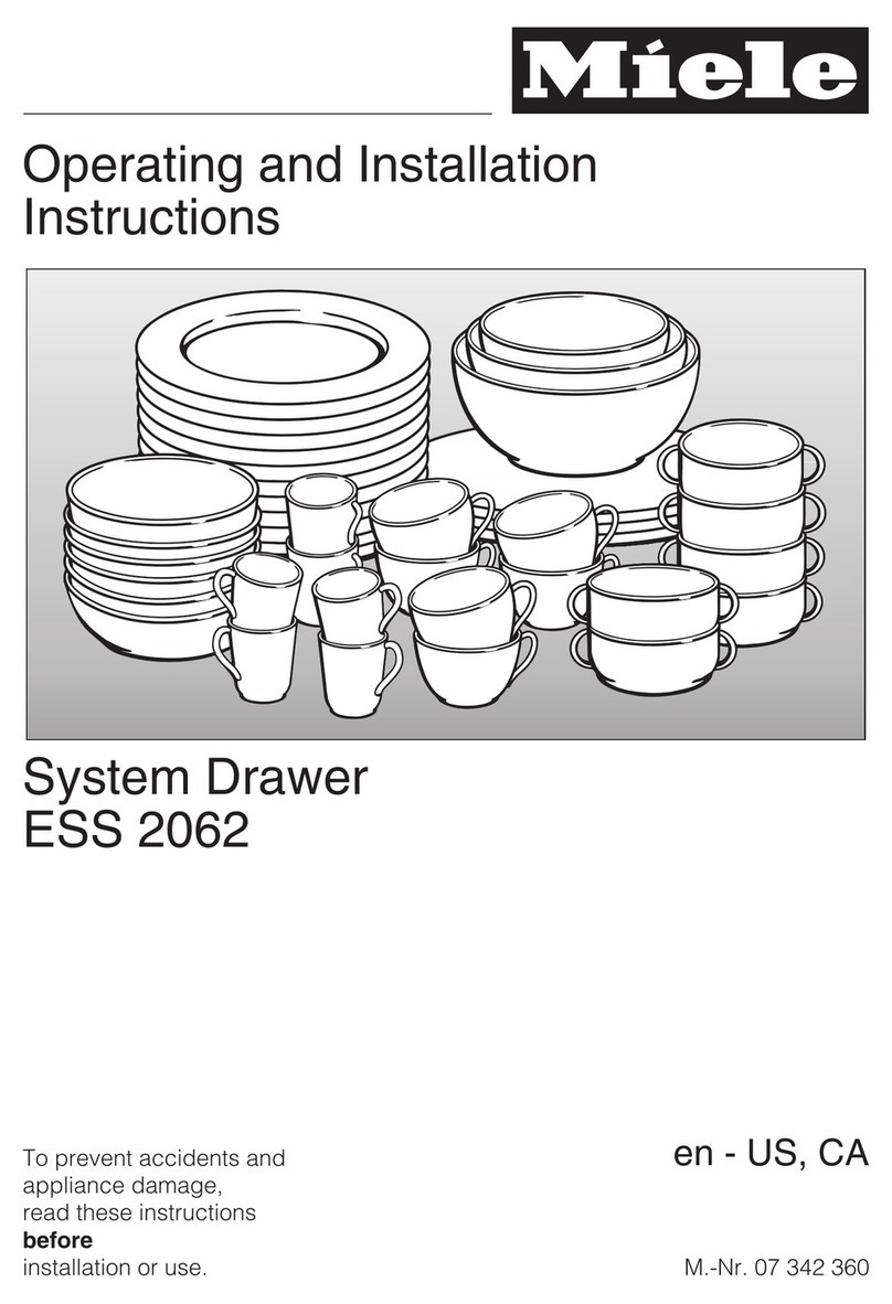 Miele ESS 2062 Operating and installation instructions
