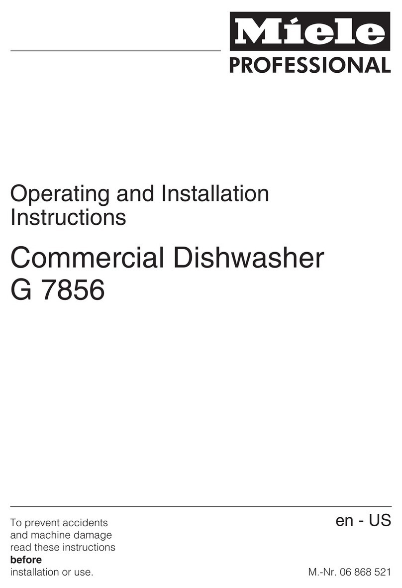 Miele 06 868 521 Operating and installation instructions