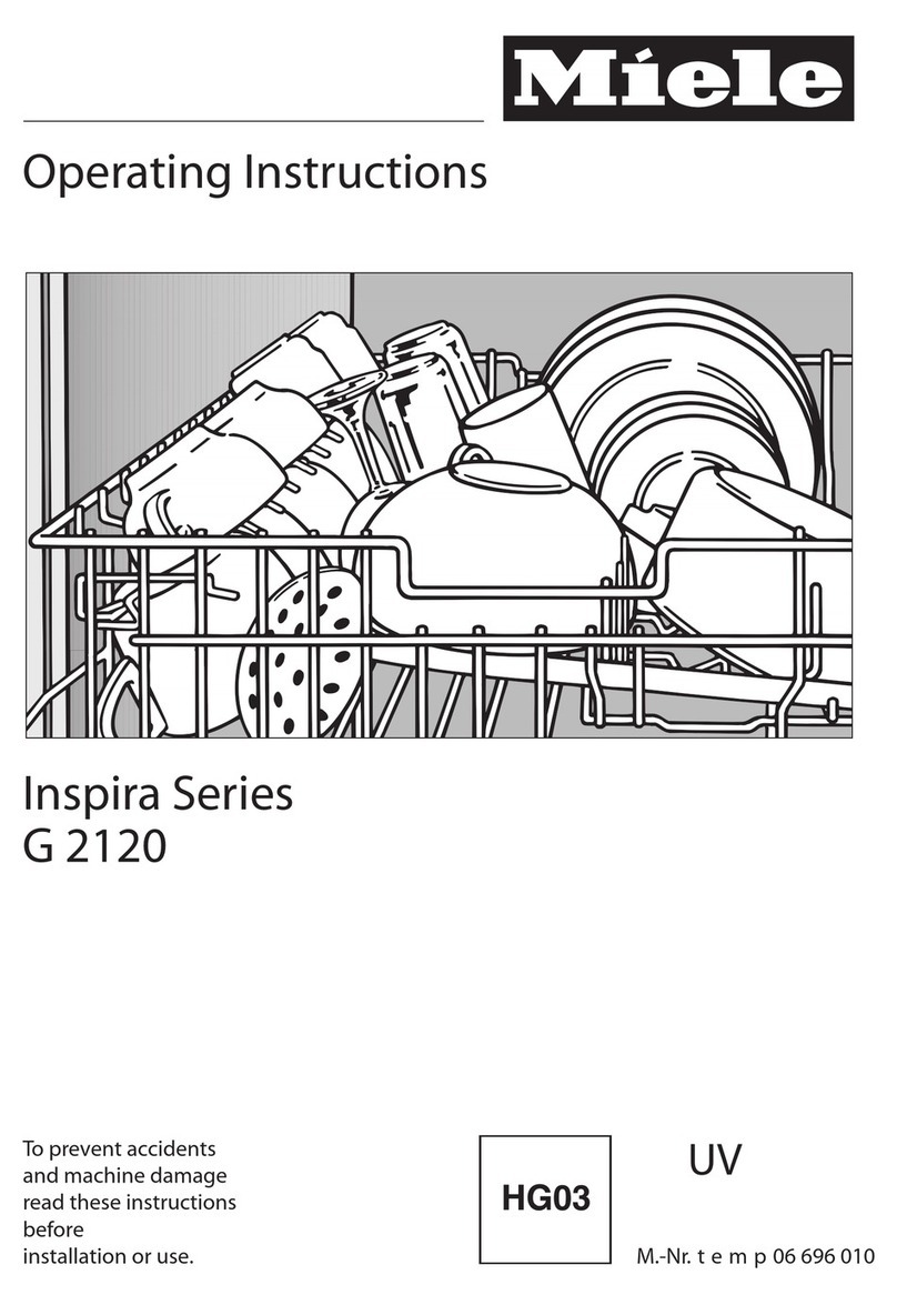 Miele INSPIRA G 2120 operating instructions