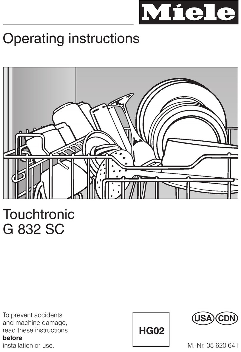 Miele G 832 SC User manual