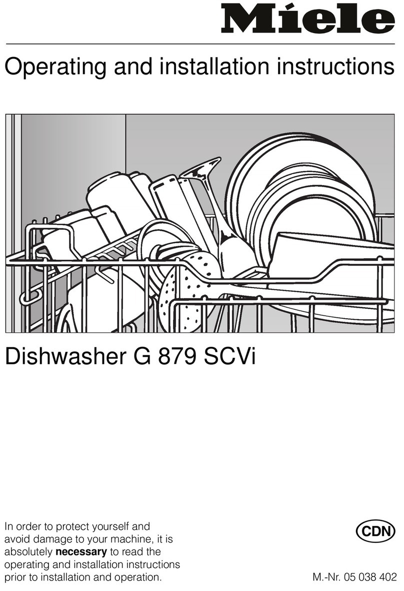 Miele G 879 SCVI Operating and installation instructions