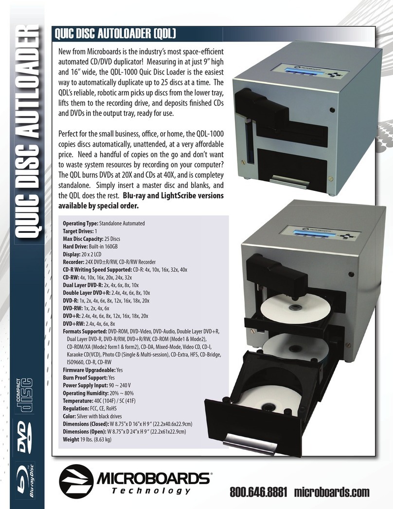 MicroBoards Technology QDL-1000 Specification sheet MicroBoards Technology QDL-1000 Specification sheet
