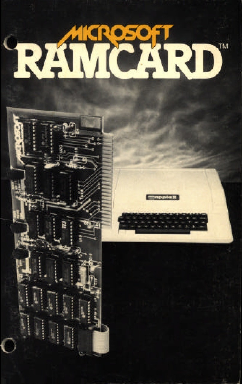 Microsoft RAMCard C-97200 User manual