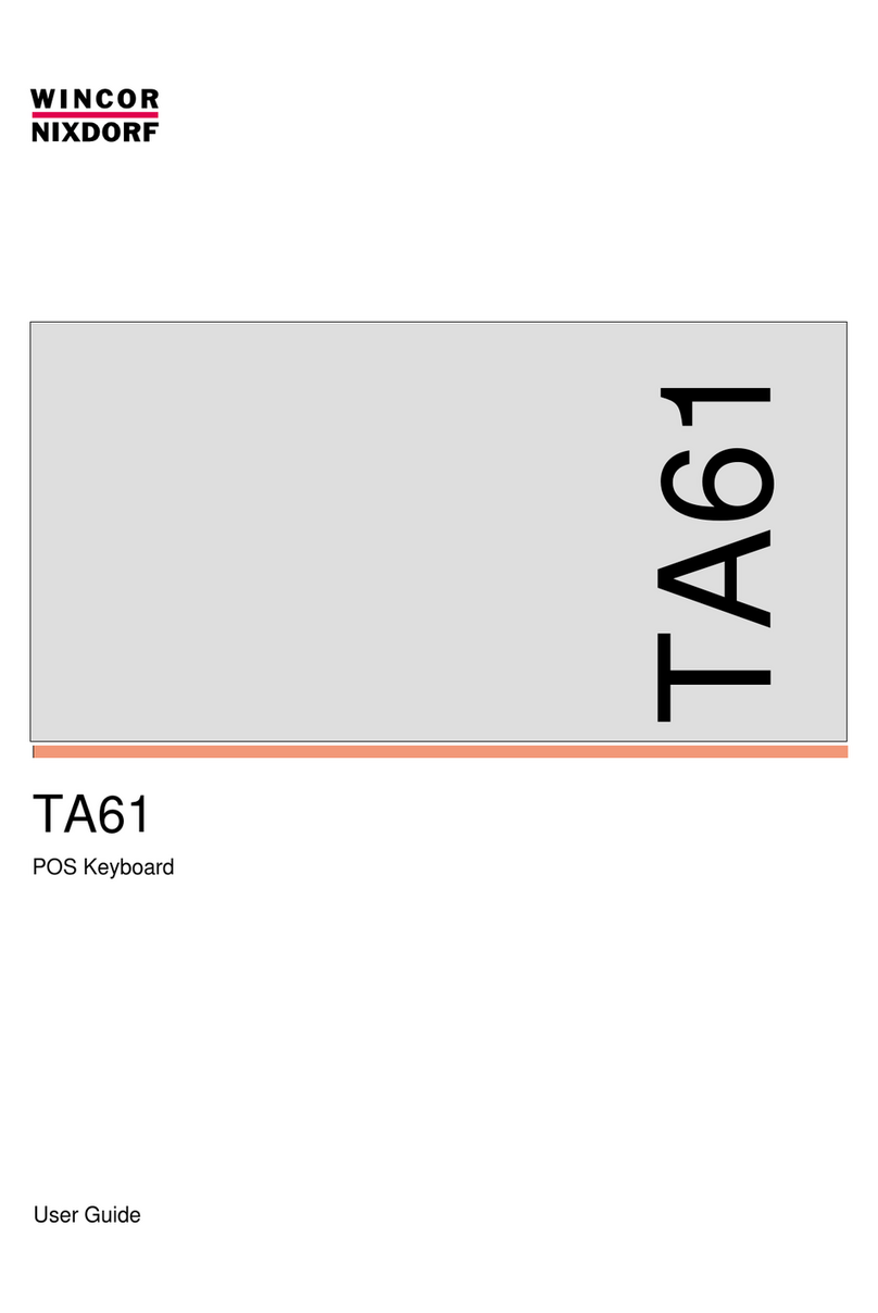 Wincor Nixdorf POS Keyboard TA61 user guide