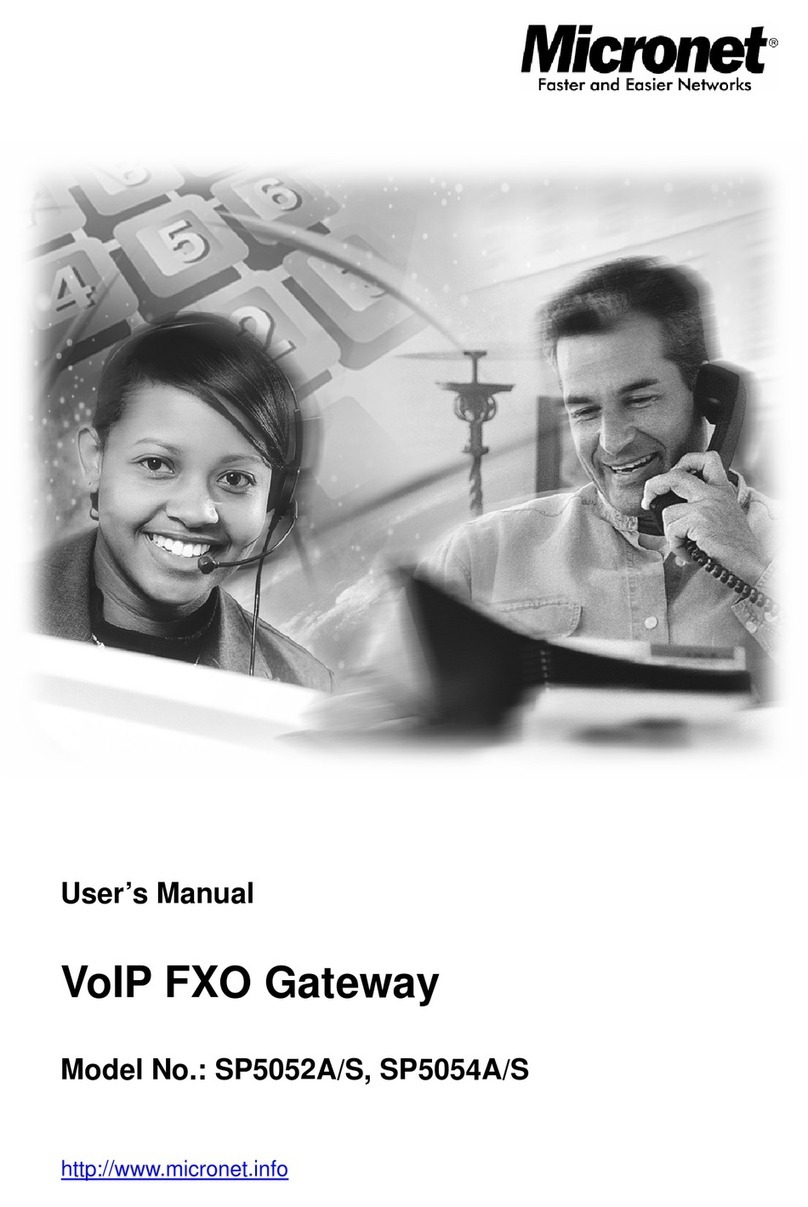 MicroNet VOIP FXO SP5052A/S User manual