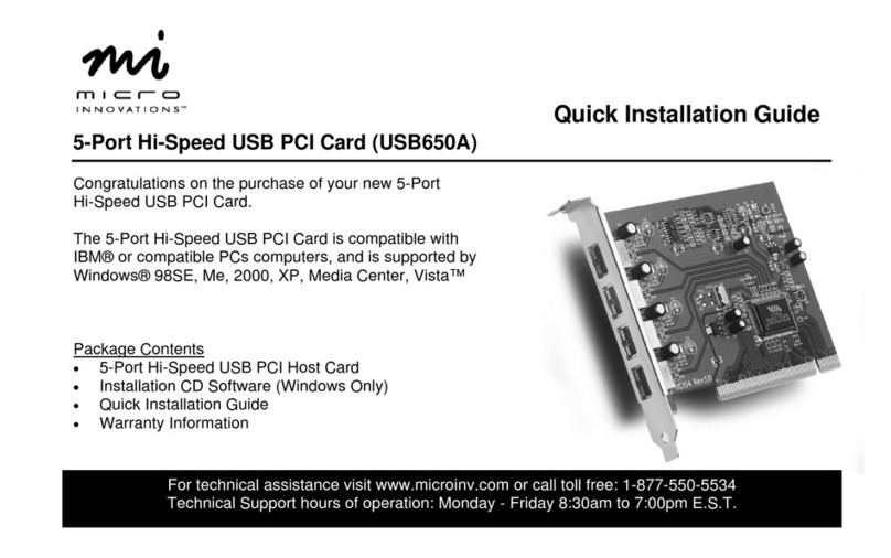 Micro Innovations USB650A User manual