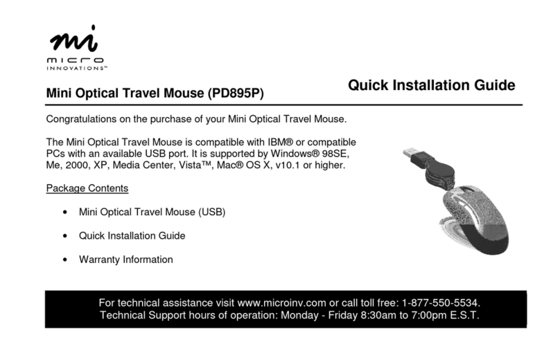 Micro Innovations PD895P User manual